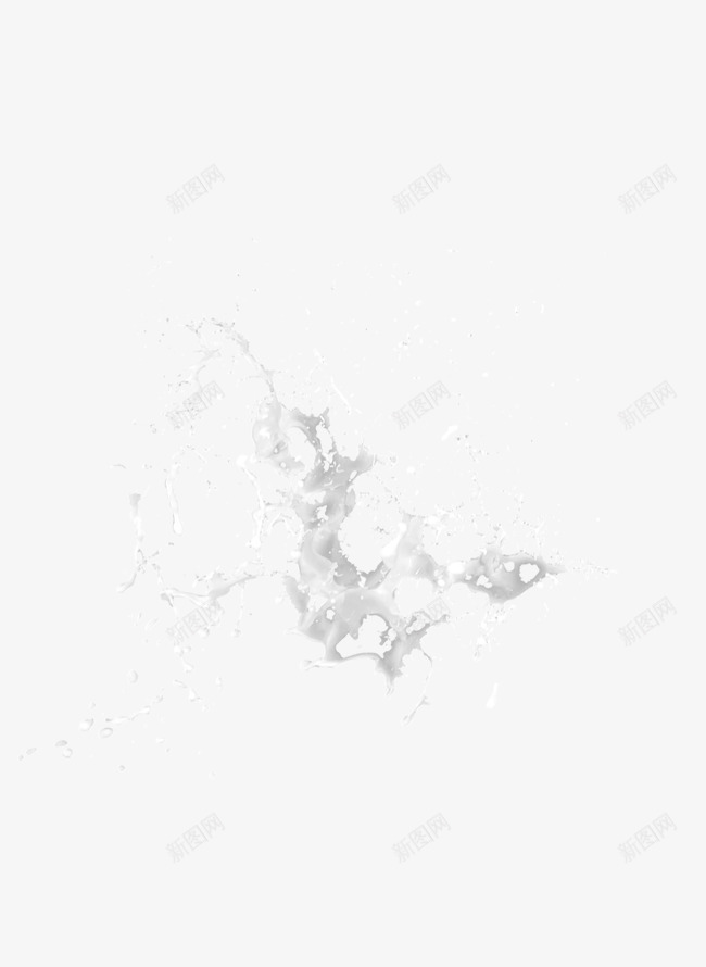 喷渐png免抠素材_新图网 https://ixintu.com 牛奶白色喷渐