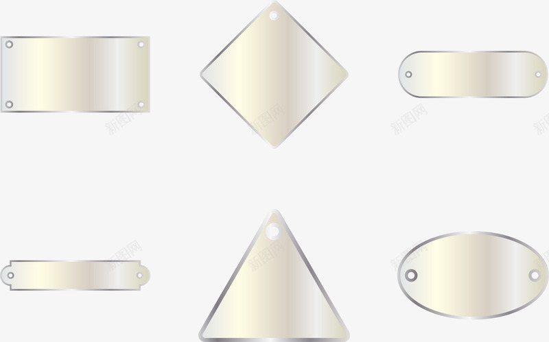 金属质感标牌png免抠素材_新图网 https://ixintu.com 名牌 标牌 金属拉丝 金属标牌 铭牌 银色标牌 门牌