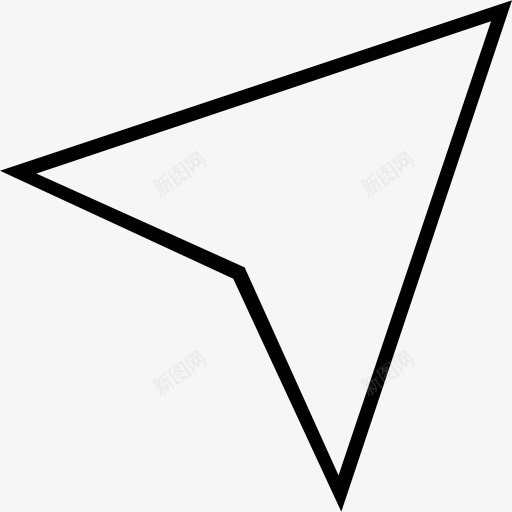 导航键图标png_新图网 https://ixintu.com GPS 位置 导航 方向 箭