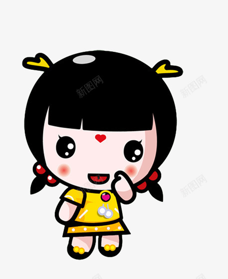 卡通可爱小人女孩png免抠素材_新图网 https://ixintu.com 卡通 可爱 女孩 小人