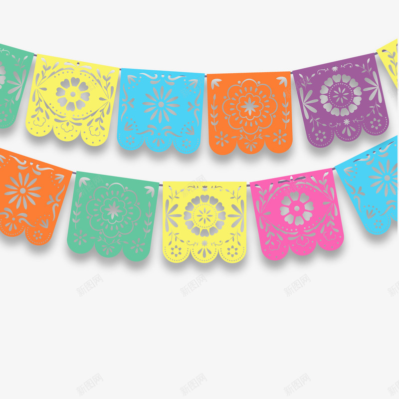 丰富多彩的5月背景png免抠素材_新图网 https://ixintu.com 5月背景 丰富多彩 彩色 花纹旗子