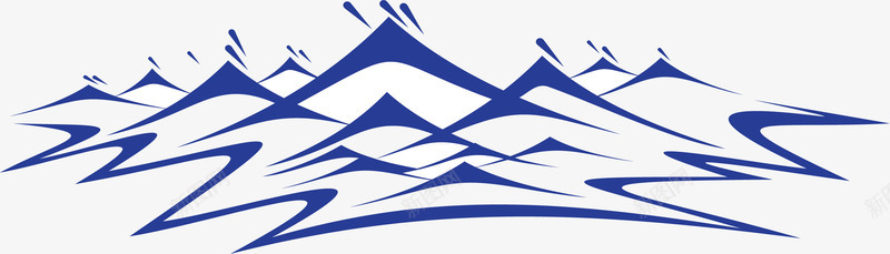 一片水流png免抠素材_新图网 https://ixintu.com 手绘水浪 水浪纹 水浪花 水花水浪 波纹 蓝色 蓝色水浪