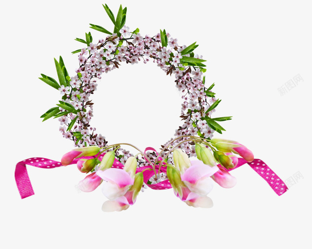 白色水花花圈png免抠素材_新图网 https://ixintu.com 水花 白色 素材 花圈