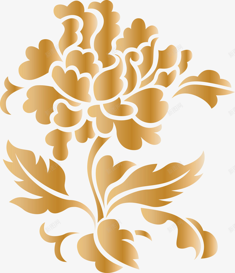 金属花纹图png免抠素材_新图网 https://ixintu.com 创意花朵 矢量花 花 花纹 质感花 金属 金属花 金属花朵 金属质感花 金色 金色的花 金色花