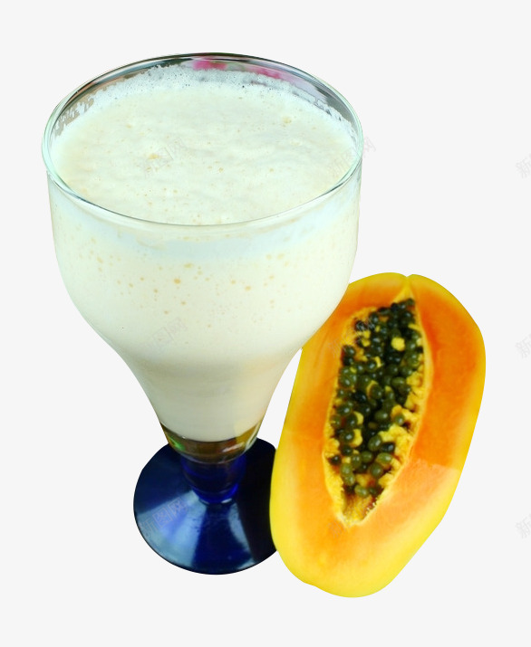木瓜配牛奶png免抠素材_新图网 https://ixintu.com 产品实物 搭配 木瓜 牛奶 美味 饮品 香浓