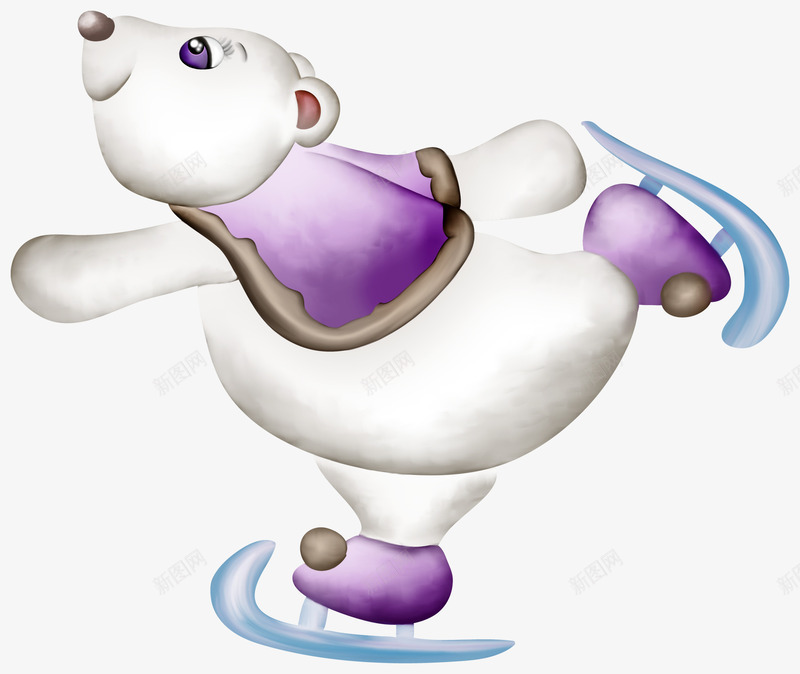漂亮滑雪小熊png免抠素材_新图网 https://ixintu.com 卡通小熊 小熊 滑雪小熊