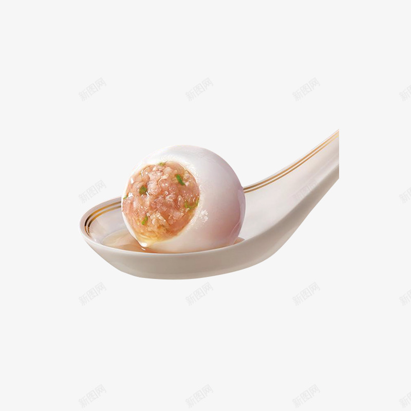 诱人的汤团图png免抠素材_新图网 https://ixintu.com 勺子 汤圆 肉汤圆 食物