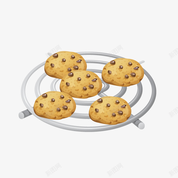 手绘卡通烤制巧克力饼干png免抠素材_新图网 https://ixintu.com 卡通饼干 巧克力饼干 手绘饼干 烤盘 烤饼干 美味 食物 饼干
