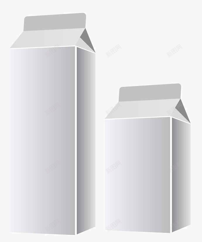 3D牛奶盒png免抠素材_新图网 https://ixintu.com 可爱 漂亮 高清