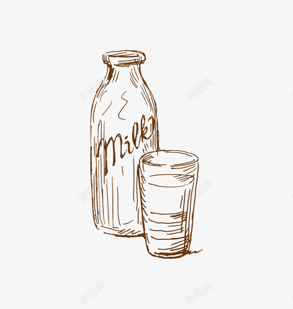 牛奶png免抠素材_新图网 https://ixintu.com 喝牛奶 早存 杯子 餐饮