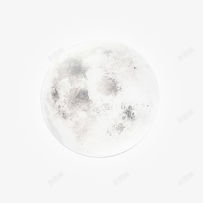 月亮png免抠素材_新图网 https://ixintu.com 中秋节 发光的月亮 圆月 月亮 花好月圆