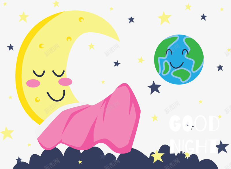 晚上安稳睡觉海报矢量图ai免抠素材_新图网 https://ixintu.com 世界睡眠日 睡眠 睡眠日 睡觉 睡觉月亮 矢量png 矢量图