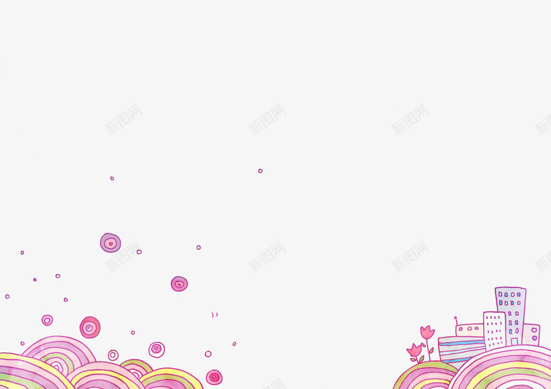卡通水花png免抠素材_新图网 https://ixintu.com 平面设计卡通水纹水纹