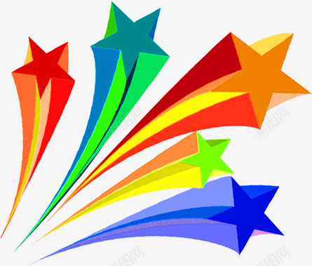 多彩五角星飞出喷出运动漂浮png免抠素材_新图网 https://ixintu.com 五角星 喷出 漂浮 运动 飞出
