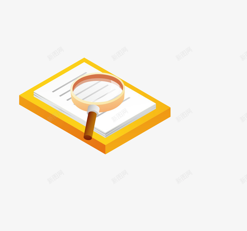 卡通扁平化装饰工具文具海报png免抠素材_新图网 https://ixintu.com 办公工具 卡通办公工具 卡通扁平化物品 卡通扁平化装饰工具文具海报设计放大镜和书本免费下载 商务工具标识 标识 海报设计 装饰设计