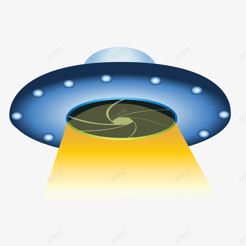 卡通飞碟矢量图ai免抠素材_新图网 https://ixintu.com UFO 不明飞行物 卡通 宇宙飞船 飞碟 矢量图