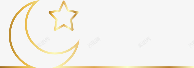 黄色线条月亮png免抠素材_新图网 https://ixintu.com 免抠PNG 星星 月亮 条纹 线条 装饰图案 黄色