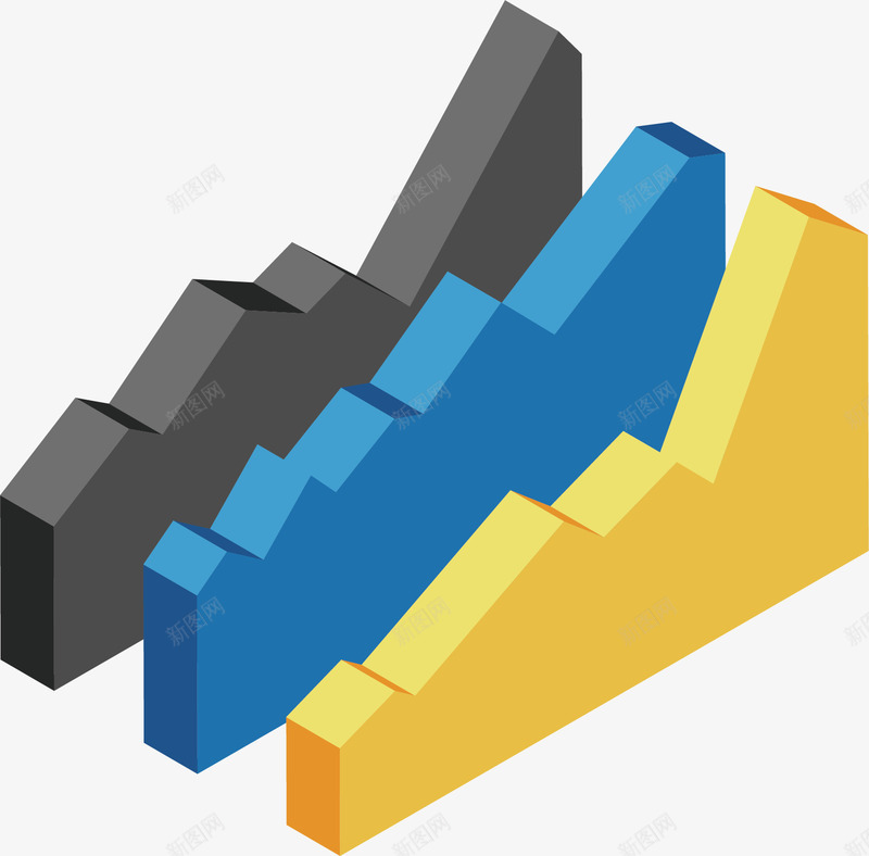 立体面积百分比信息图表png免抠素材_新图网 https://ixintu.com PPT 信息 商务 图表 多彩 示意图 统计 说明