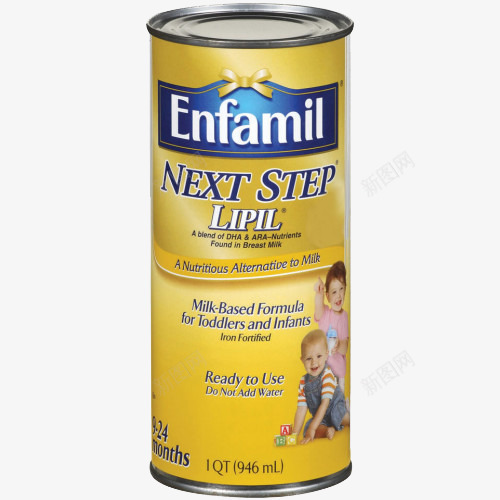黄色罐装牛奶png免抠素材_新图网 https://ixintu.com Enfamil牛奶 乳制品 产品实物 外国产品 奶粉 婴幼儿饮品 食物