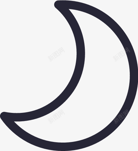 图标月亮矢量图eps_新图网 https://ixintu.com 图标月亮 矢量图