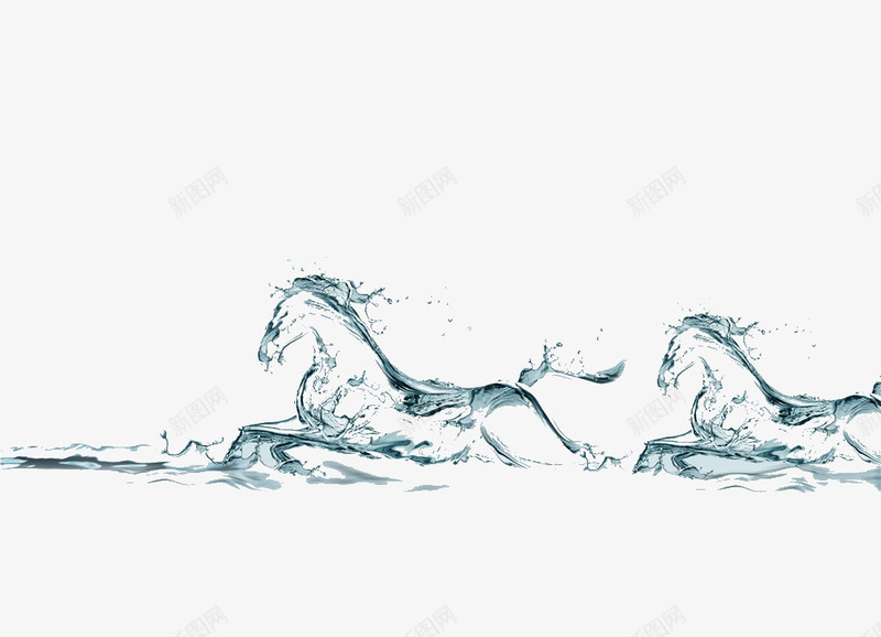 水花png免抠素材_新图网 https://ixintu.com 水花 透明 马