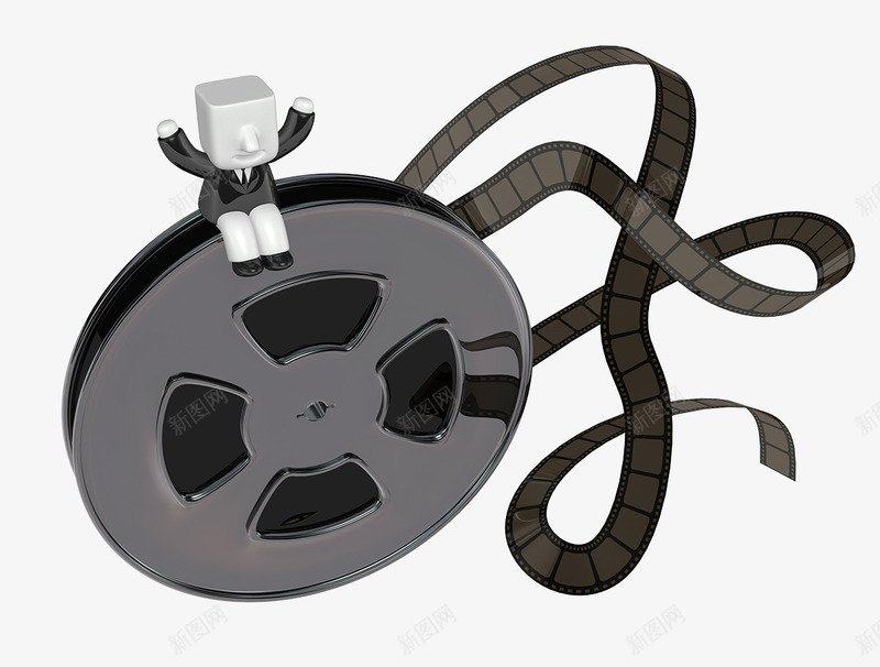 3d素描3d小人卡通电影胶卷png免抠素材_新图网 https://ixintu.com 3d图案 3d小人图案 3d小人图片 3d素材 人物素描 卡通图片 电影 胶卷