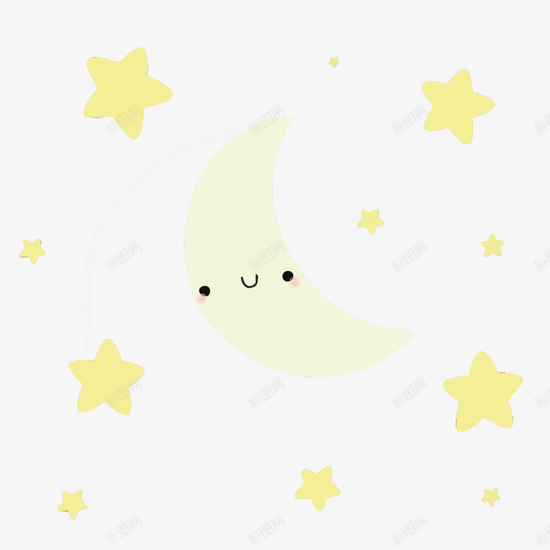 星月矢量图eps免抠素材_新图网 https://ixintu.com 卡通 手绘 星星 星月PNG矢量图 星月免扣PNG图 月亮 矢量星月 矢量图