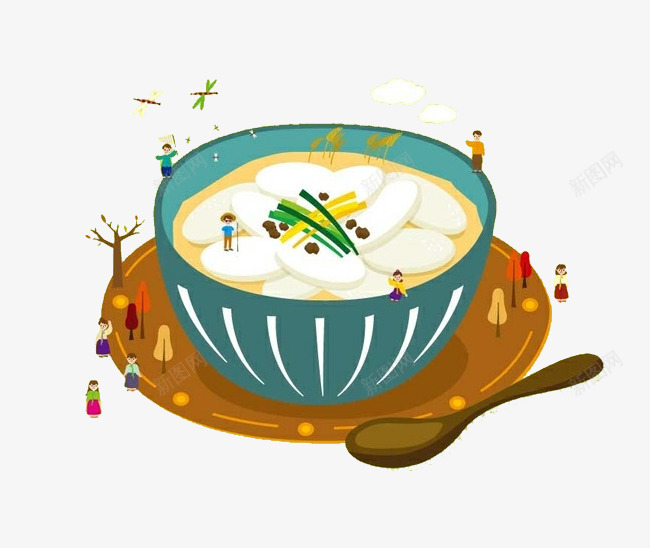 手绘食物一碗年糕png免抠素材_新图网 https://ixintu.com 一碗 年糕 手绘 手绘食物一碗年糕 美味 食物