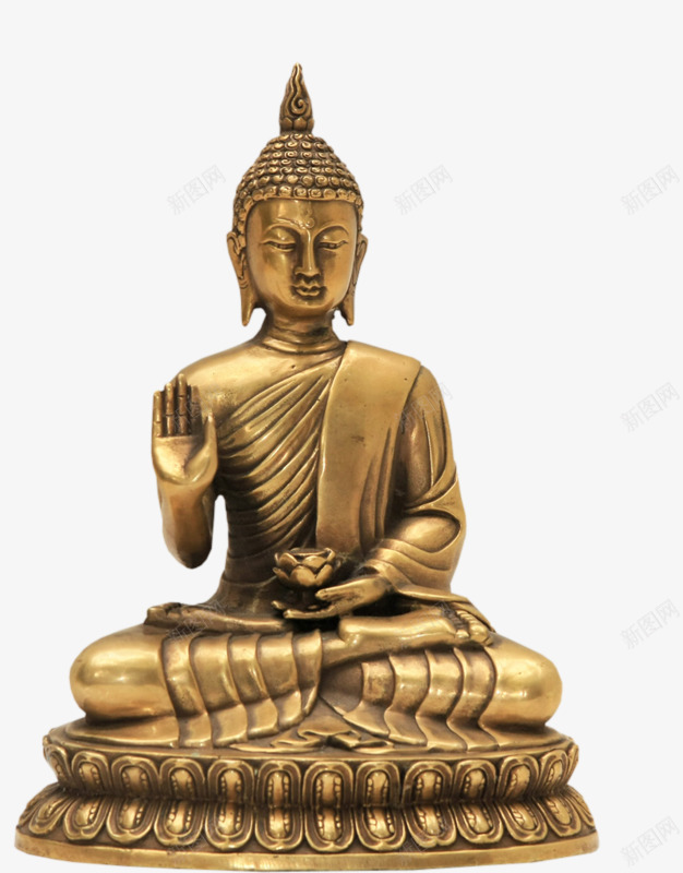 金属佛像png免抠素材_新图网 https://ixintu.com 佛像 实物 金属 雕塑
