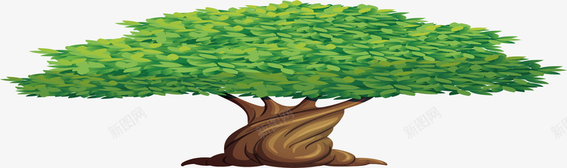 创意老树老树矢量图ai免抠素材_新图网 https://ixintu.com 卡通大树 卡通槐树 大树 手绘老树 树木 漂亮老树 矢量槐树 粗树 绿色老树 老树 老槐树 矢量图