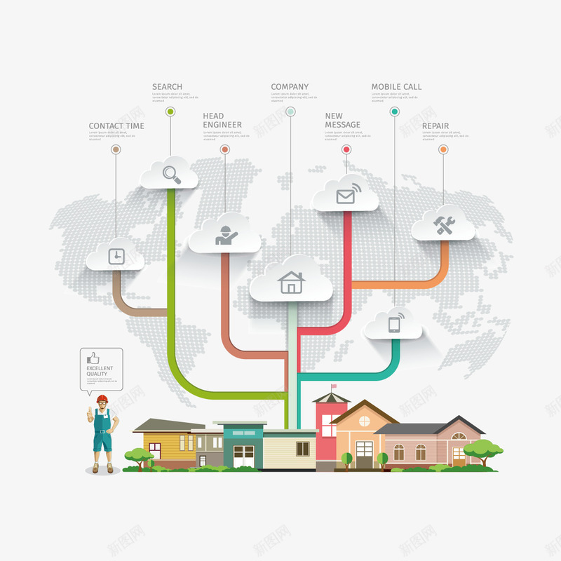 ppt地产分析图图标png_新图网 https://ixintu.com ppt图标 ppt素材 信息图 地产 建筑 数据图