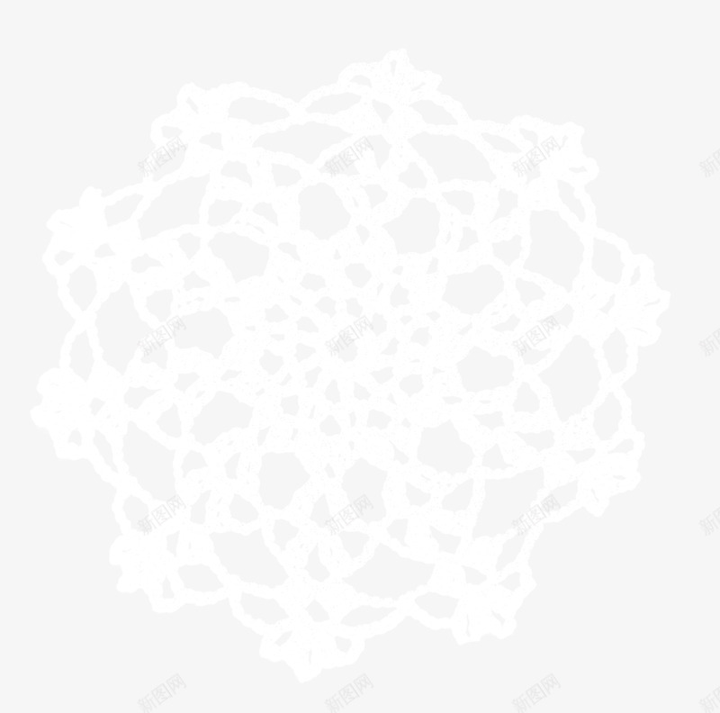 白色漂亮镂空花纹png免抠素材_新图网 https://ixintu.com 圆形花纹 漂亮花纹 白色花纹 镂空花纹