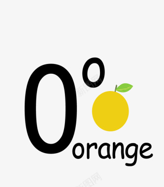 英文单词orange图标图标
