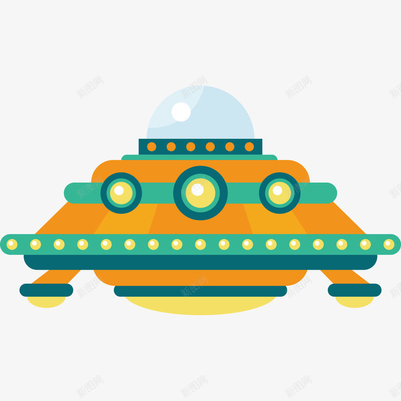 手绘卡通宇宙彩灯飞船矢量图ai免抠素材_新图网 https://ixintu.com 卡通宇宙彩灯飞船 卡通彩灯人飞船 卡通航天器 卡通飞船 手绘航天飞船 手绘航空航天 矢量图 载人航天器 载人航天飞船