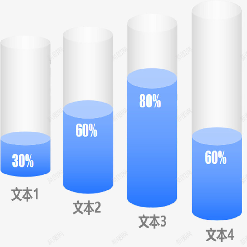 创意柱状图png免抠素材_新图网 https://ixintu.com ppt 信息 分析数据图表 分类 商业 培训 总结 标签 演讲 计划