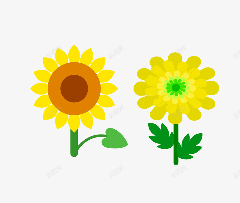 太阳花图标矢量图ai_新图网 https://ixintu.com 创意碎花设计 图案 太阳花 植物 碎花 翠花 花 菊花 矢量图