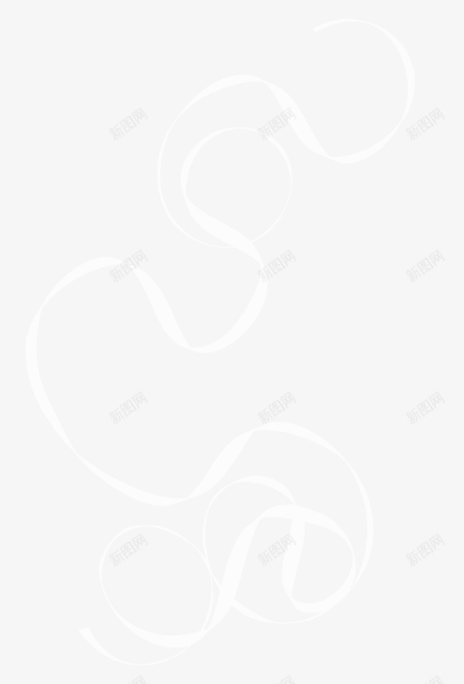 白色飘带png免抠素材_新图网 https://ixintu.com 彩带 漂亮飘带 织带 飘带