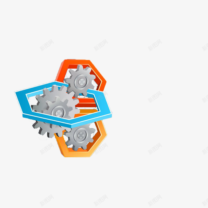 六边形齿轮png免抠素材_新图网 https://ixintu.com 六边型 六边形 六边形与齿轮 多彩 齿轮