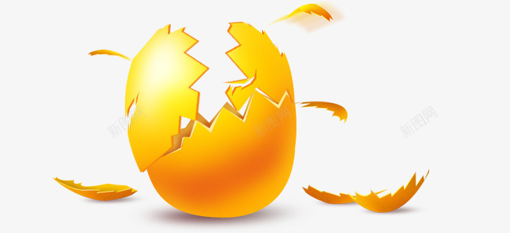 金蛋黄色爆炸迸溅png免抠素材_新图网 https://ixintu.com 爆炸 黄色