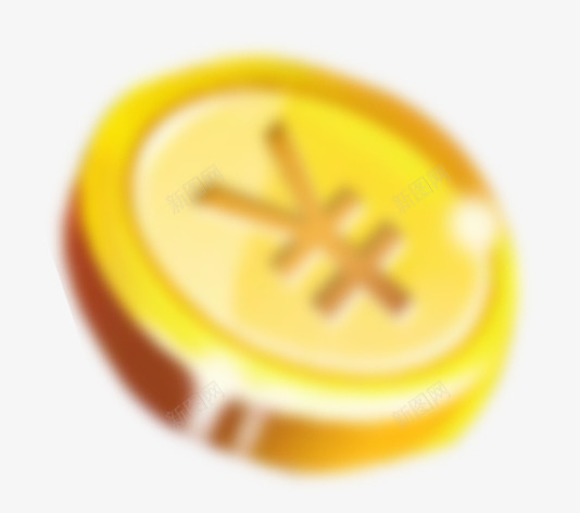 黄色模糊漂浮金币png免抠素材_新图网 https://ixintu.com 模糊 漂浮 金币 黄色