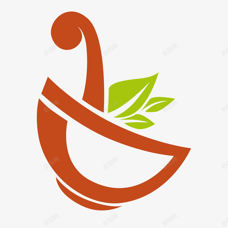 勺子碗绿叶简笔画图标png_新图网 https://ixintu.com 勺子 图标设计 有机食物图标设计 碗 简笔画 绿叶