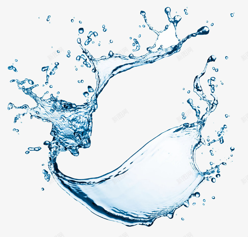 向上泼水水溅水花png免抠素材_新图网 https://ixintu.com 水花 泼水