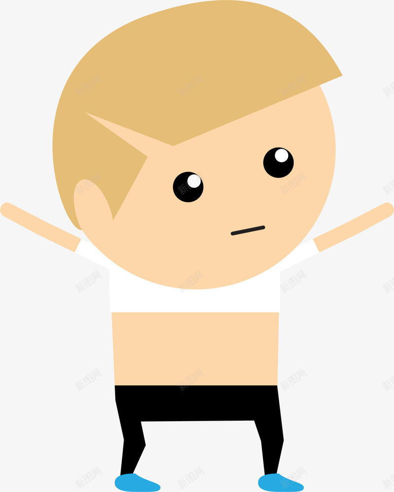 黄色卡通男孩png免抠素材_新图网 https://ixintu.com 医院 卡通小人 装饰图案 诊所 身体检查 黄色男孩
