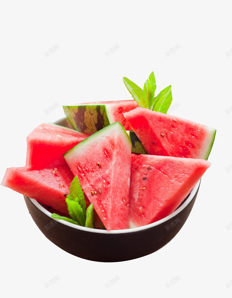 一碗西瓜png免抠素材_新图网 https://ixintu.com png图形 水果 瓷碗 装饰 西瓜 食物