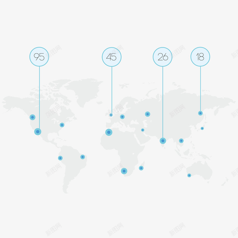 统计图地图png免抠素材_新图网 https://ixintu.com ppt商业元素 商业比例图 比例分布 装饰信息