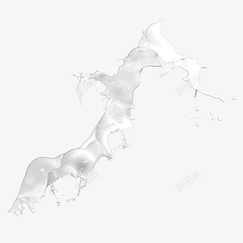 洁白简约装饰牛奶装饰图png免抠素材_新图网 https://ixintu.com 丝滑装饰 丝滑质感 光滑牛奶 白色液体 设计图 饮品