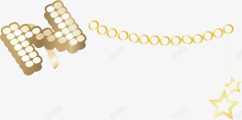 漂亮金链png免抠素材_新图网 https://ixintu.com 大金链 漂亮项链 矢量金链 矢量项链 金色项链 金链 项链