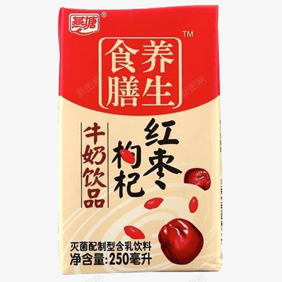 红枣枸杞牛奶png免抠素材_新图网 https://ixintu.com 产品实物 免扣素材 广告设计 红枣枸杞牛奶 红枣牛奶