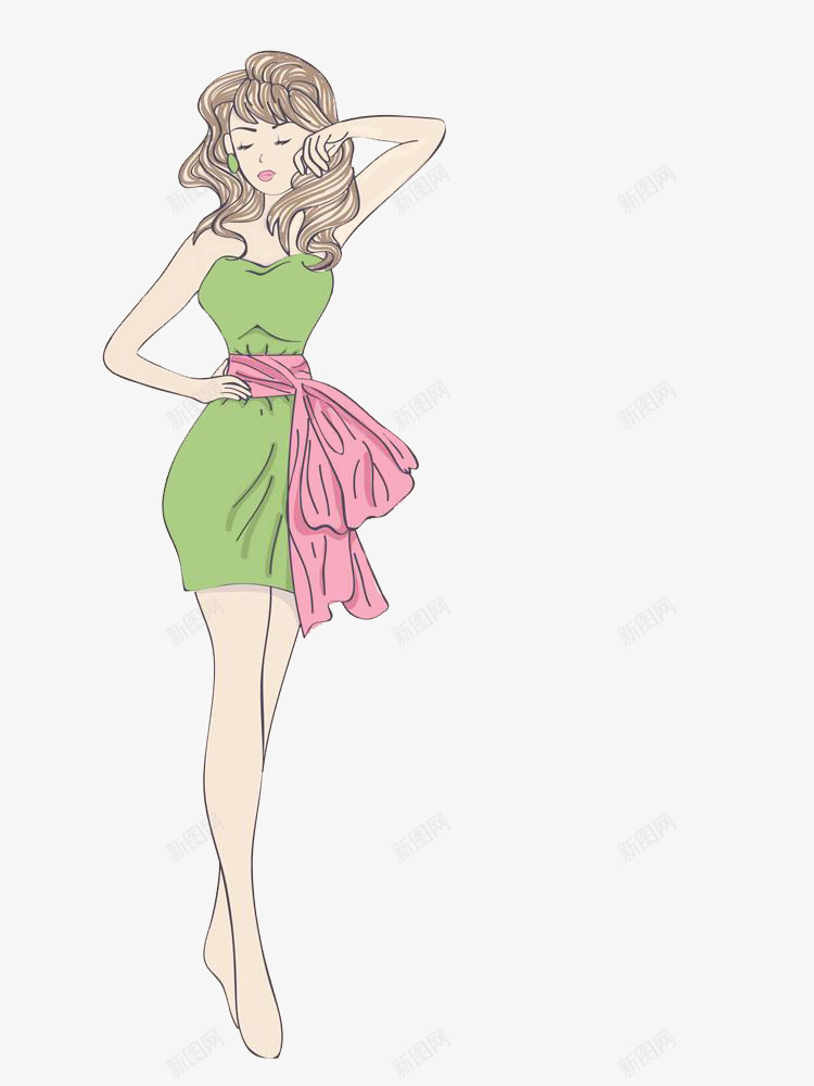 性感美女png免抠素材_新图网 https://ixintu.com 性感 手绘 漂亮 美丽 美女