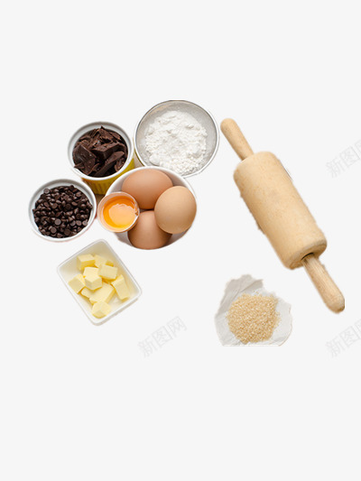 食材png免抠素材_新图网 https://ixintu.com 奶酪 牛奶 美食 面粉 黄油